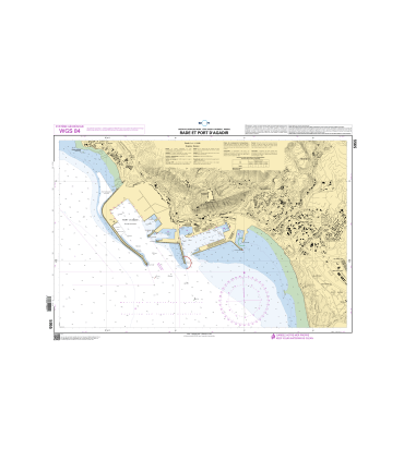 5955 - Rade et port d'Agadir - Carte marine Shom papier