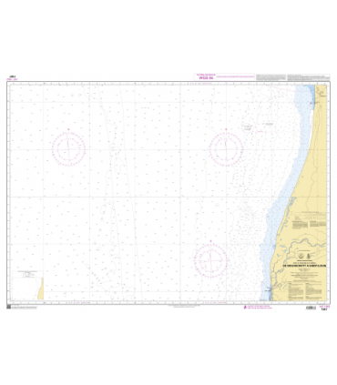 7387 - de Nouakchott à Saint Louis - Carte marine Shom papier