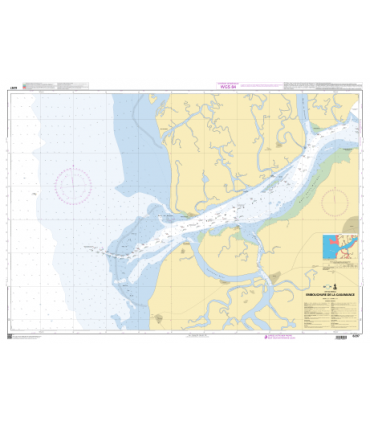 6297 - Embouchure de la Casamance - Carte marine papier
