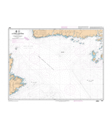 6726 - Côte Est du Canada - Carte marine Shom papier
