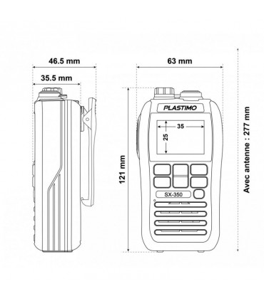 Radio VHF portable SX-350