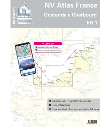 FR1 - Dunkerque a Cherbourg - NV Charts France - carte marine