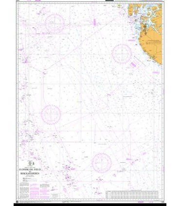 Admiralty 1405 Eldfisk Oil Field to Boknafjorden - Carte marine papier