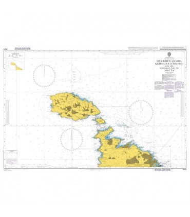 Admiralty 2537 Ghawdex (Gozo), Kemmuna (Comino) and the Northern Part of Malta