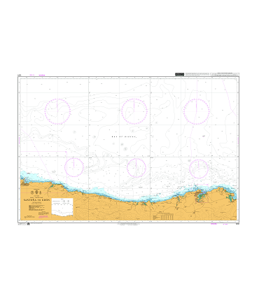 Admiralty 1291 - Santona to Gijon - Carte marine papier