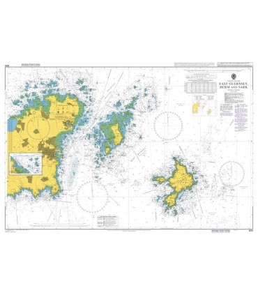 Admiralty 808 East Guernsey, Herm and Sark - Carte marine Admiralty