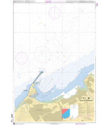 7705 - Abords de Mohammedia - Carte marine Shom papier