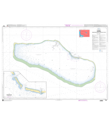 7465 - Tahanea - Carte marine Shom papier