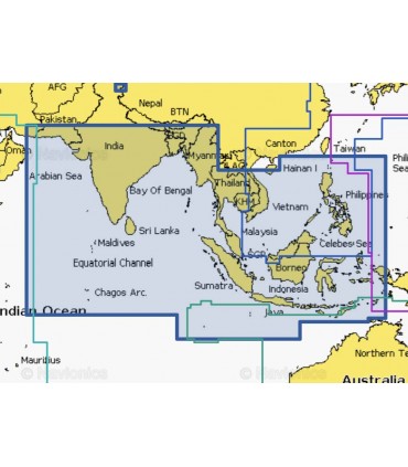 Océan indien et Mer de Chine sud