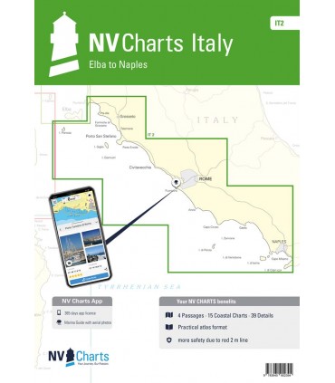 De Menton à Elbe - NV Charts Italie - carte marine