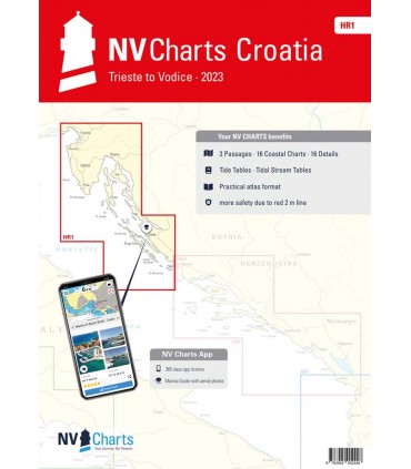 NV Charts Croatie - Trieste to Vodice - Carte marine