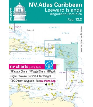 NV Charts Antilles - Leeward Islands, Anguilla to Dominica - Carte marine