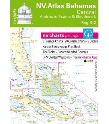 NV charts Bahamas Central - carte marine