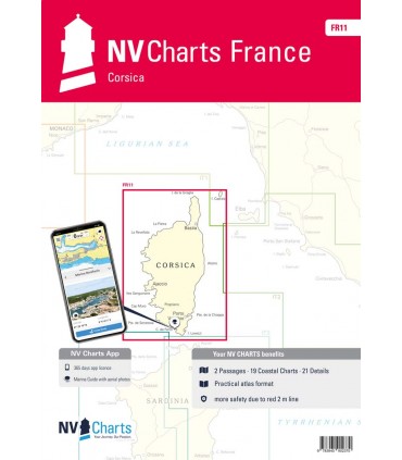 FR 11 - Corse - NV Charts France - carte marine