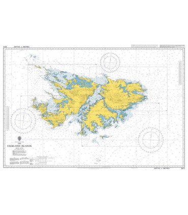 Admiralty 2512 - The Falkland Islands - carte marine pappier