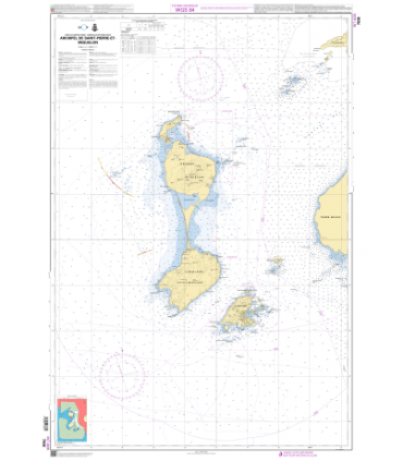 7638 - Archipel de Saint-Pierre-et-Miquelon - Carte marine Shom papier