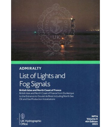 NP74 Vol A Admiralty List of Lights and Fog Signals - British Isles & Northern France