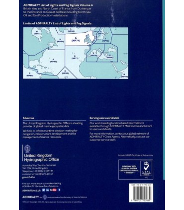 NP74 Vol A Admiralty List of Lights and Fog Signals - British Isles & Northern France