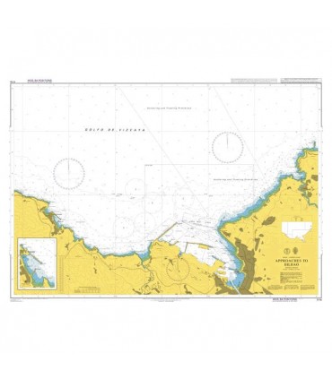 Admiralty 1174 - Approaches to Bilbao - carte marine papier