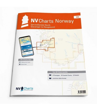 NV Charts Norway NO6 - Sørvestlandet Nord - Stavanger til Haugesund- Carte marine