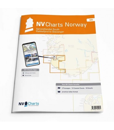 NV Charts Norway NO5 - Sørvestlandet Sør - Flekkefjord til Stavanger - Carte marine