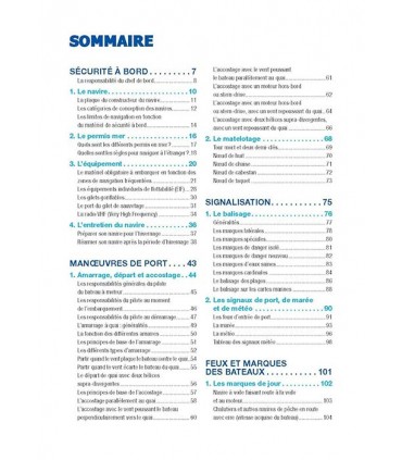 Navigation facile - mémo du plaisancier