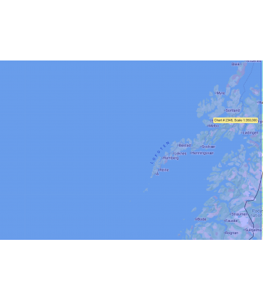 2348 - Stott to Andenes - Carte marine papier