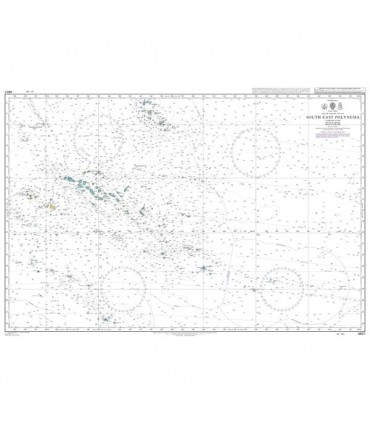 Admiralty 4607 : South East Polynesia - carte marine papier