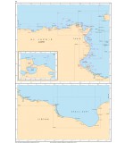 Méditerranée Algérie - Tunisie - Libye- Carte marine papier