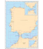 Atlantique Méditerranée Espagne Portugal Gibraltar - Carte marine papier