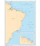 Brésil - Guyane - Carte marine papier