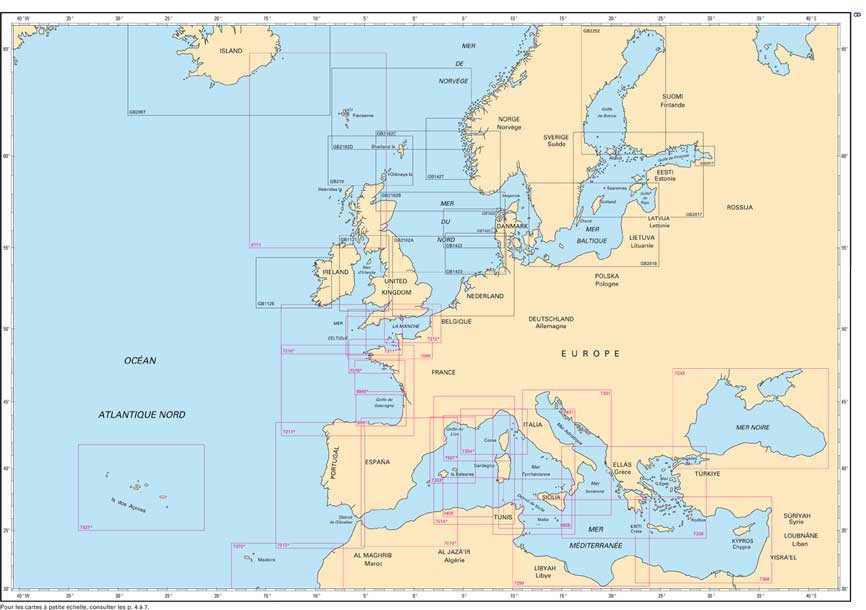 Carte marine SHOM papier format pliées ou à plat carte marine papier